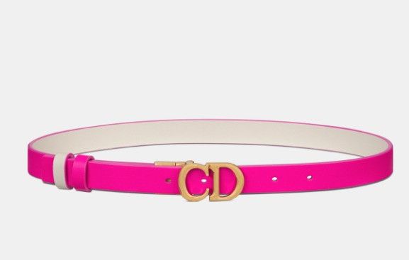 Dior o1w1db11024 Size: OS / Reversible Saddle Belt in Pink Size ONE SIZE - 2 Thumbnail