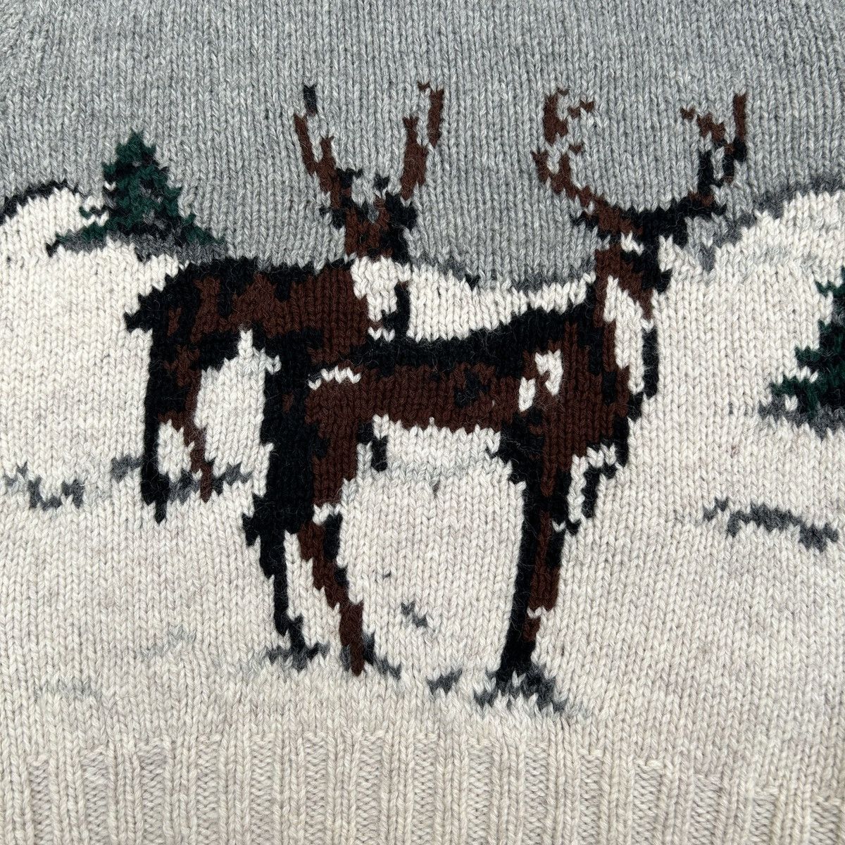 RRL Ralph Lauren Vintage90s Polo Ralph Lauren KnitSweater Deer in a Landscape Size US S / EU 44-46 / 1 - 4 Thumbnail
