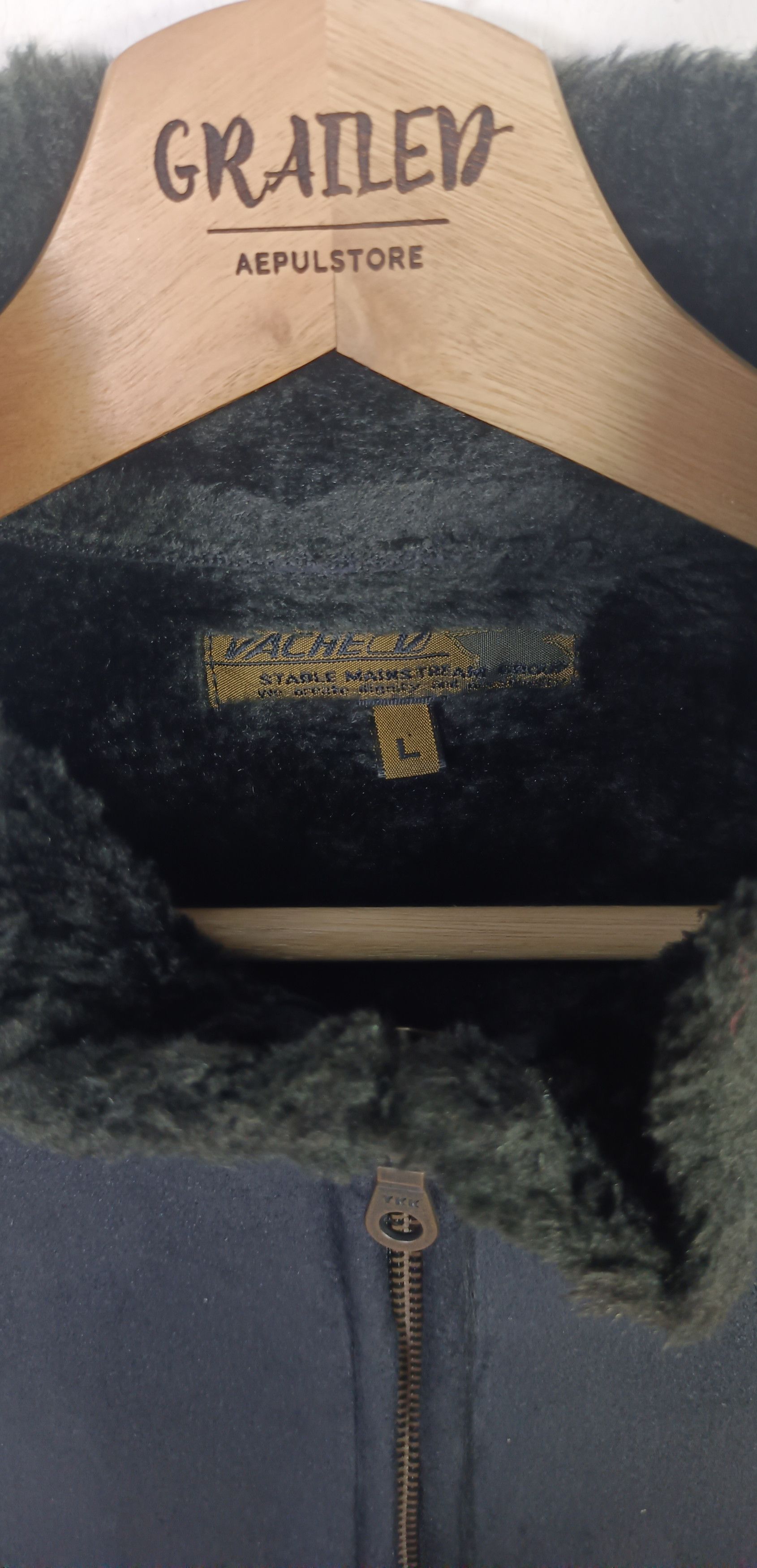 If Six Was Nine Vintage Vache Fur Arcylic Suede Black Jacket Size US M / EU 48-50 / 2 - 8 Thumbnail