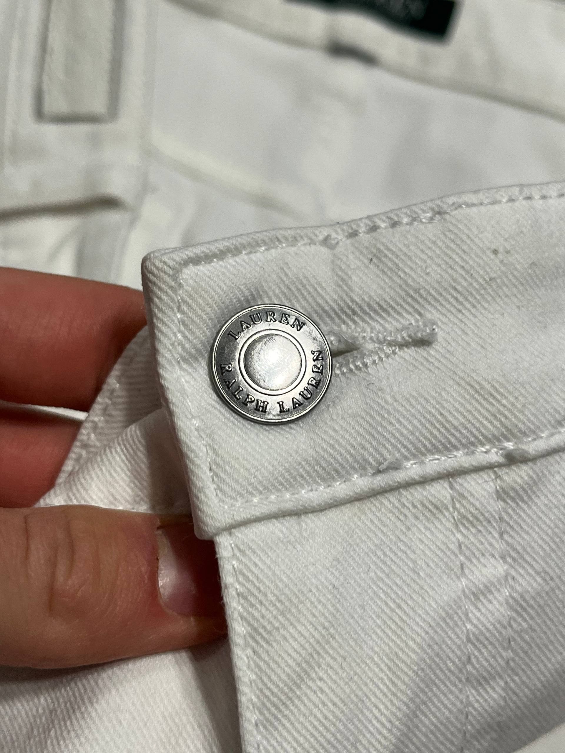 Polo Ralph Lauren Ralph Lauren White Rare Slim Fit Jeans LRL Polo Womens Size 34" / US 12 / IT 48 - 15 Thumbnail
