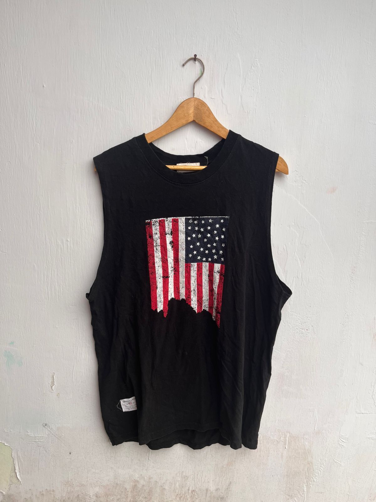 Le Grande Bleu (L.G.B.) American Flag Black Tanktop Size US S / EU 44-46 / 1 - 2 Thumbnail