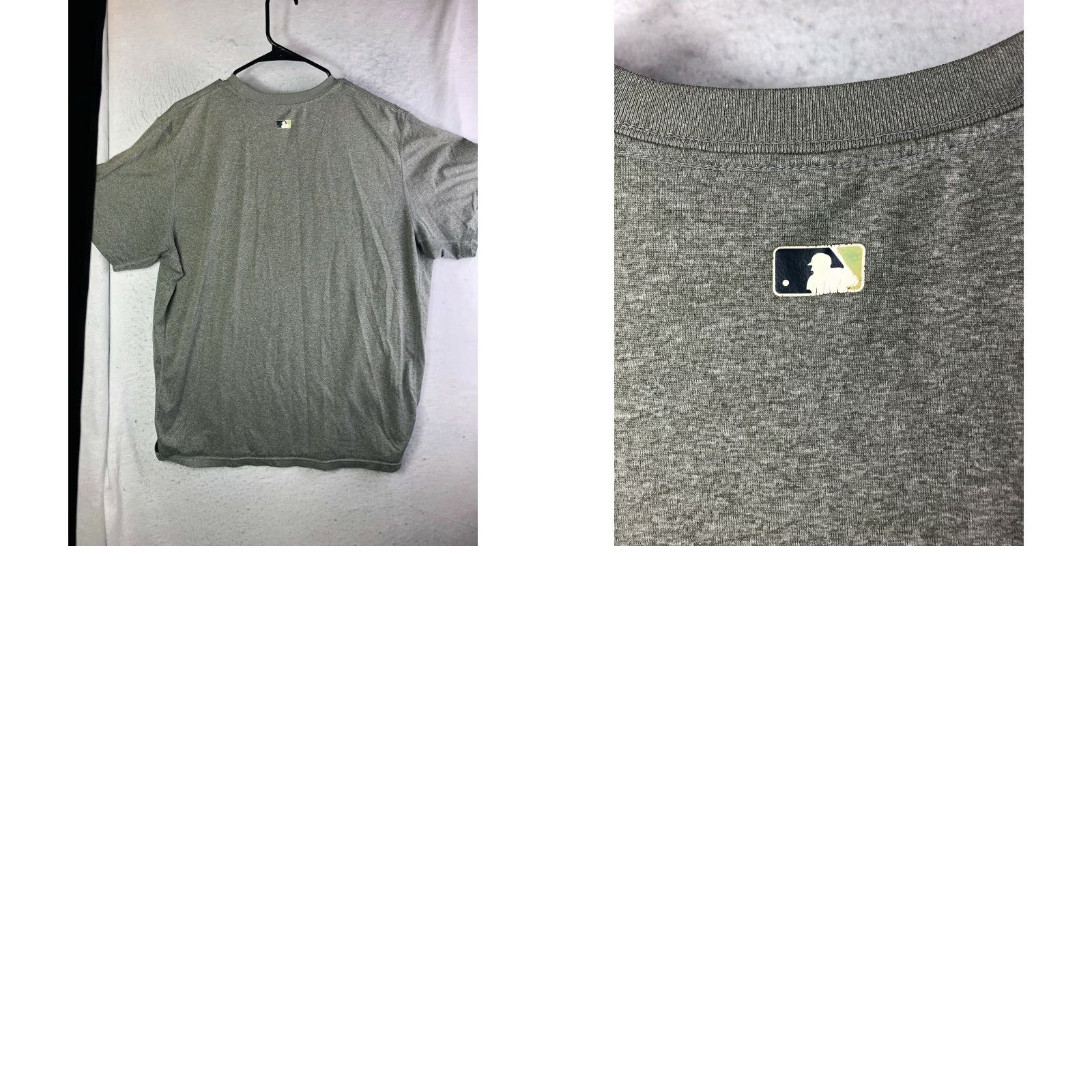 Nike Nike Dri-Fit Mens XL Milwaukee Brewers Gray Crew Neck Short Sleeve Pullover Shirt Size US XL / EU 56 / 4 - 8 Thumbnail