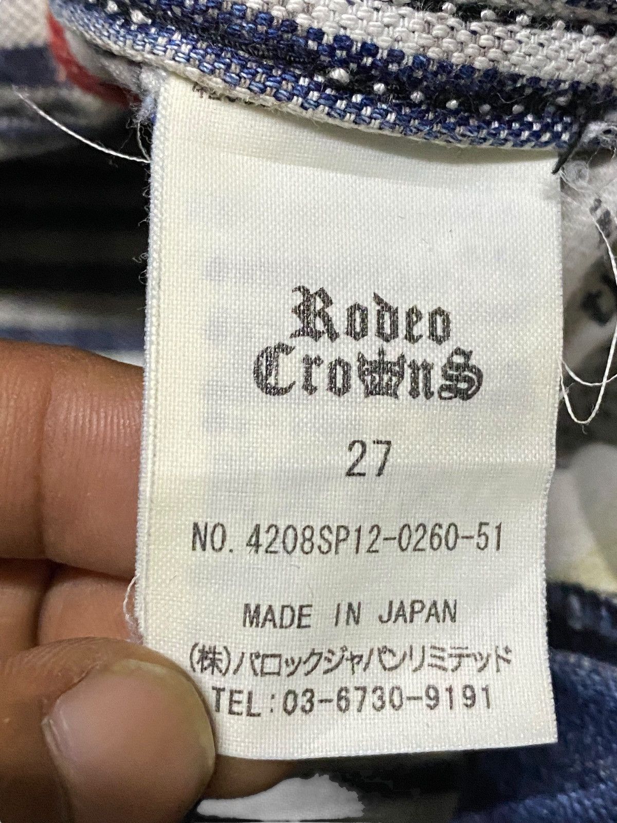 Vintage Vinage Rodeo Crown Japan Distressed Skinny Jeans Size US 30 / EU 46 - 15 Thumbnail