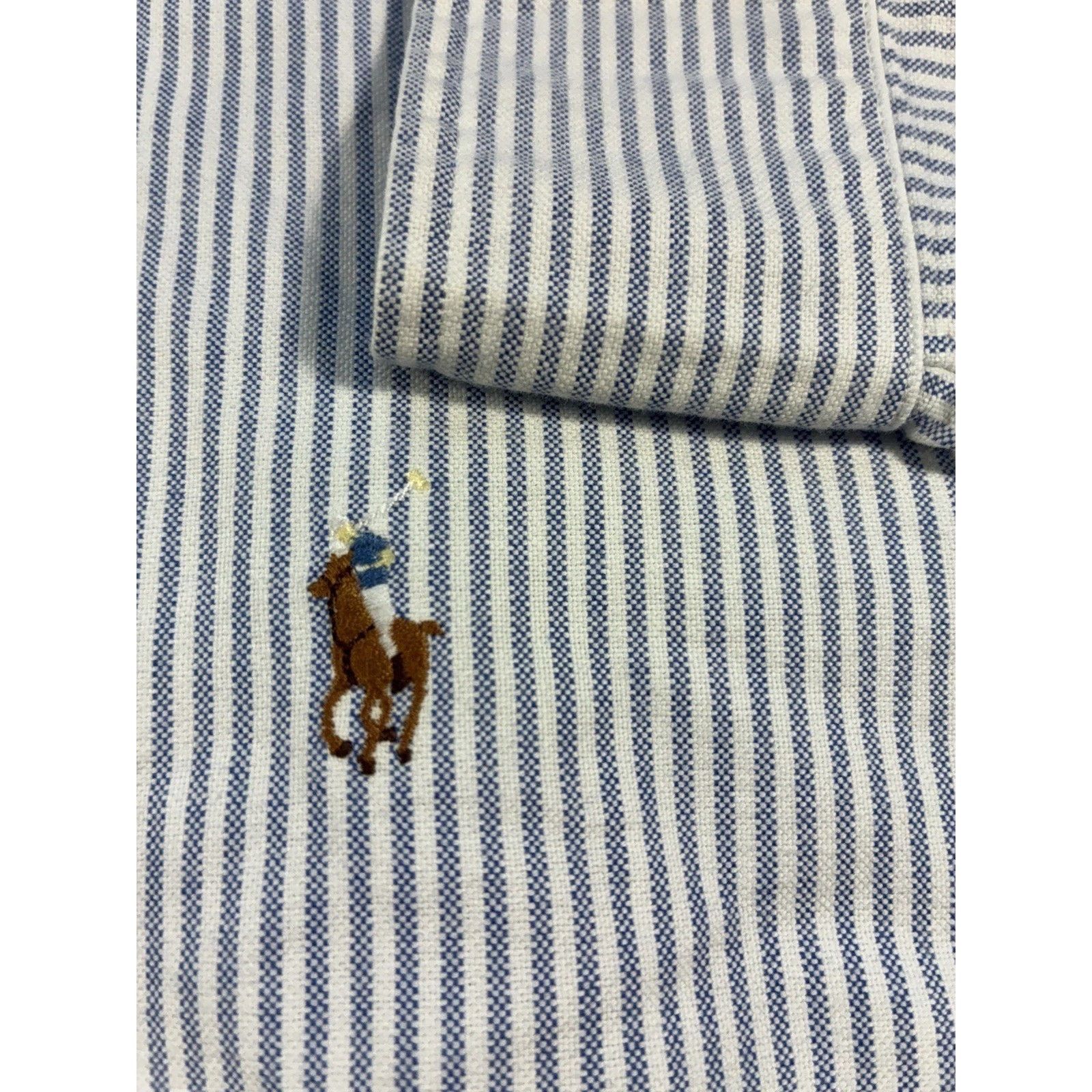 Polo Ralph Lauren VTG 90s Ralph Lauren Yarmouth Oxford Stripe Shirt Men 16.5 Size US L / EU 52-54 / 3 - 4 Thumbnail