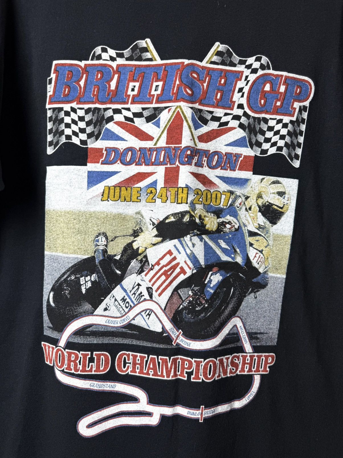 Vintage Vintage 2007 British GP World Championship Racing T Shirt Size US M / EU 48-50 / 2 - 3 Thumbnail