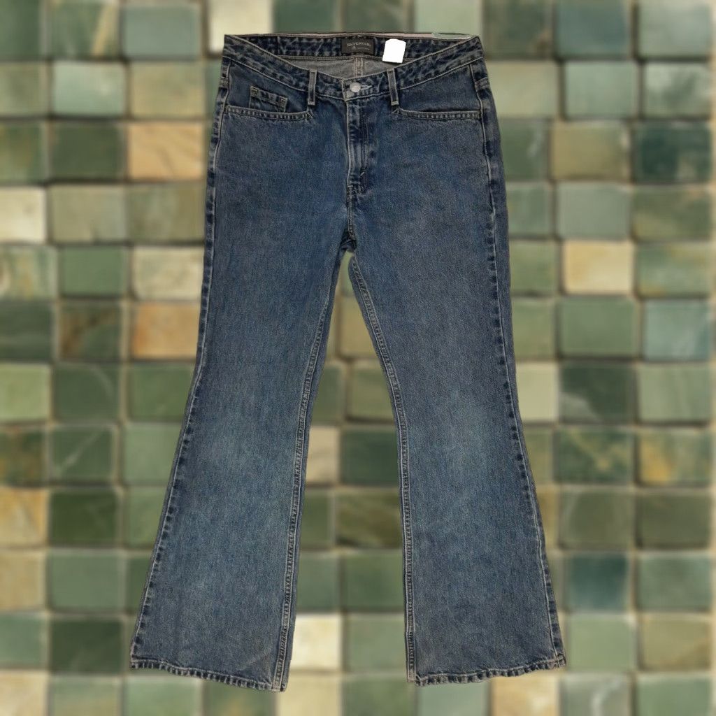 Levi's VINTAGE Levi's Hipster Flare Jeans Womens 28x30 Silver Tab 90s Denim Blue Cotton Jeans Size 28" / US 6 / IT 42 - 1 Thumbnail