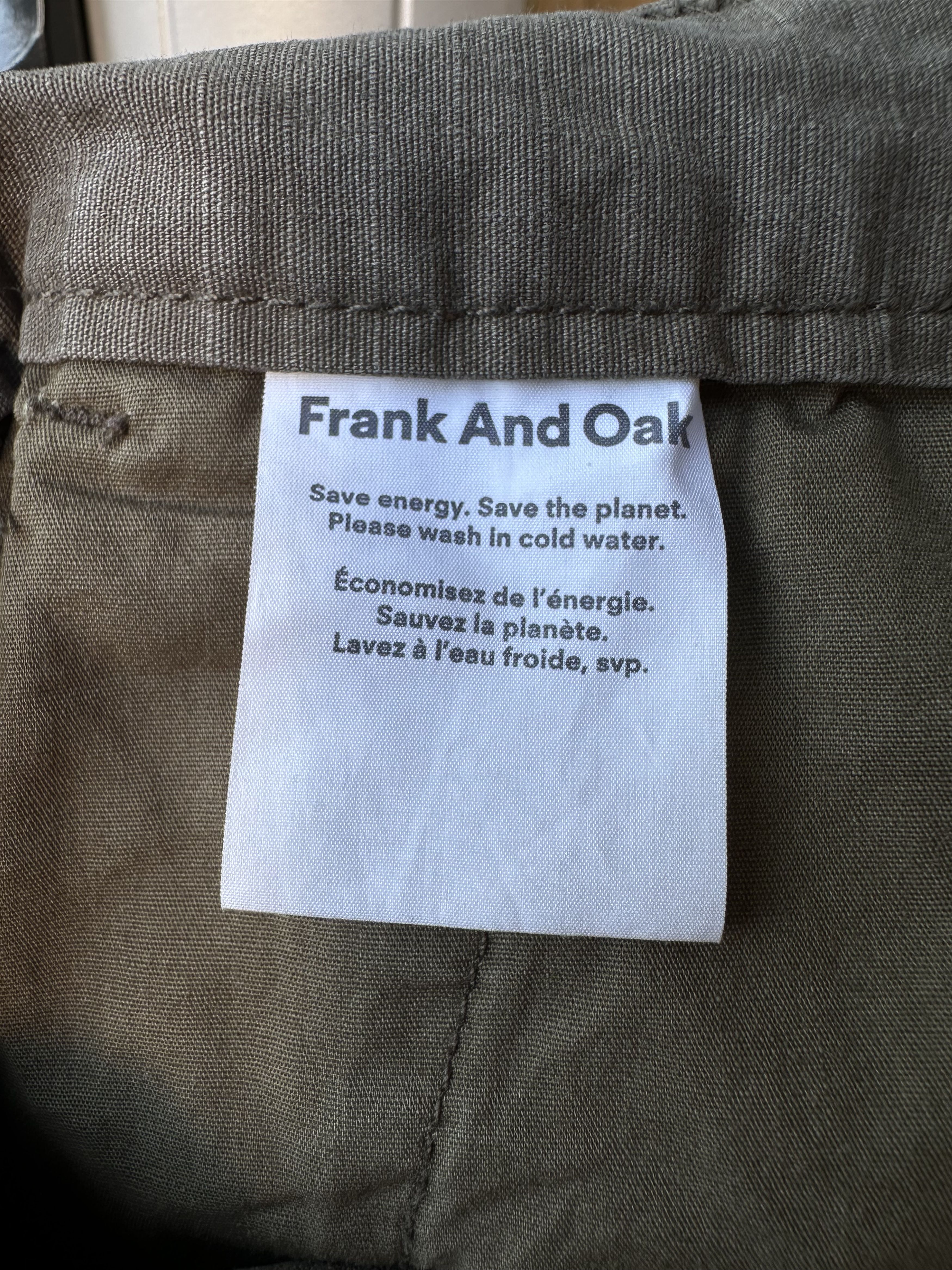Frank & Oak Ossington Carpenter Pant in Khaki Green Size US 31 - 6 Thumbnail
