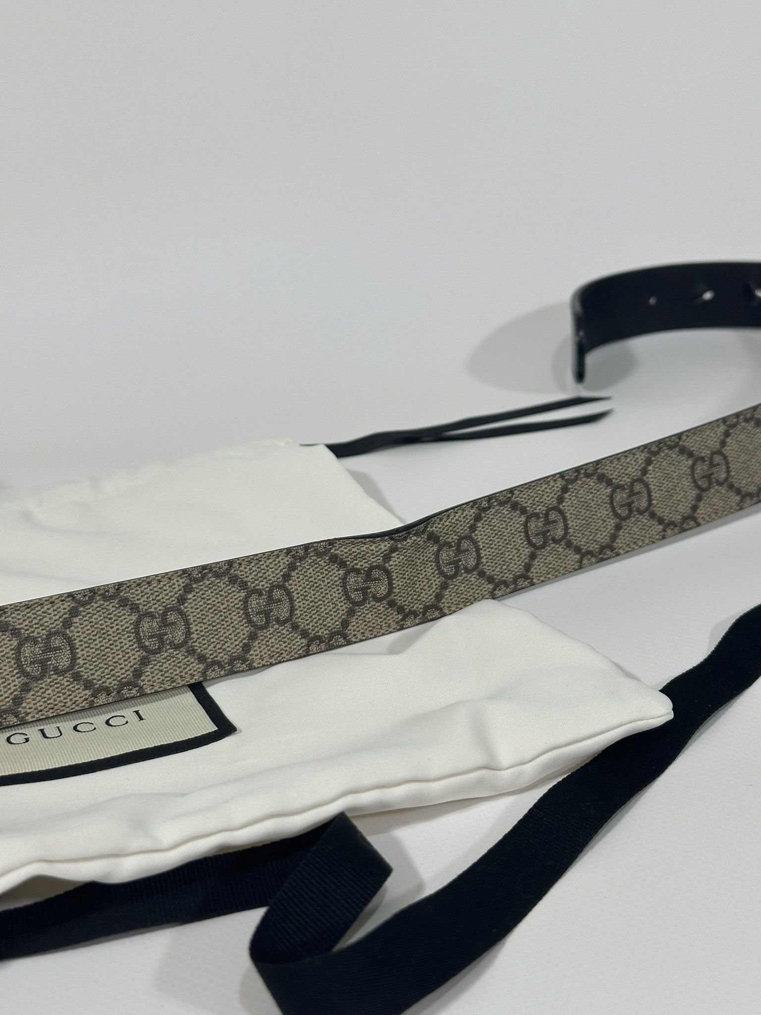 Gucci Gucci Belt Marmont Supreme GG Monogram Canvas Beige Size ONE SIZE - 9 Thumbnail