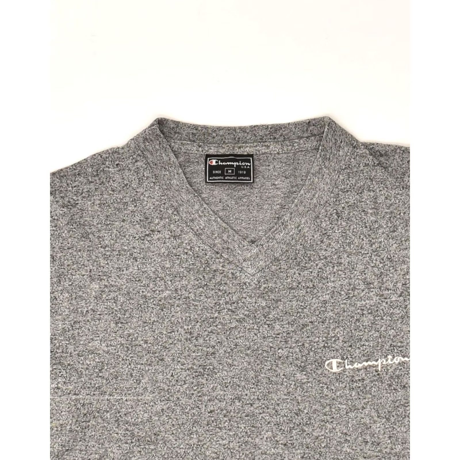 Champion CHAMPION Mens T-Shirt Top Medium Grey Flecked Cotton Size US M / EU 48-50 / 2 - 3 Thumbnail