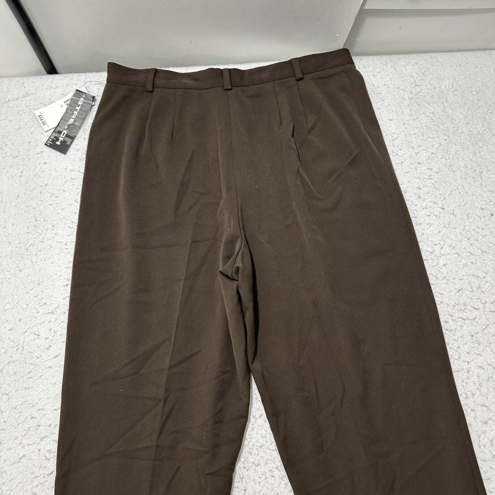 Other Vintage Rafaella 12 Straight Leg Pants Flat Front Brown Size 34" / US 12 / IT 48 - 7 Thumbnail
