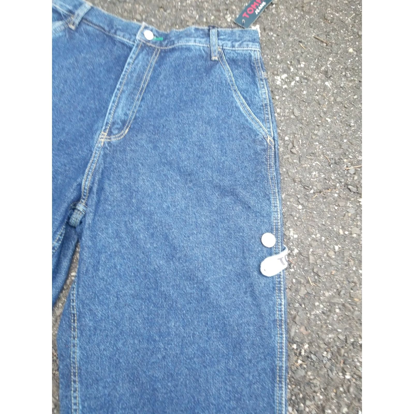 Tommy Hilfiger VINTAGE Tommy Hilfiger Patch Jeans 31x32 Blue 1990s Regular Mens/Unisex 31 Inseam 32 Tommy Jeans Spell Out Loop 31X32 Size US 31 - 3 Thumbnail