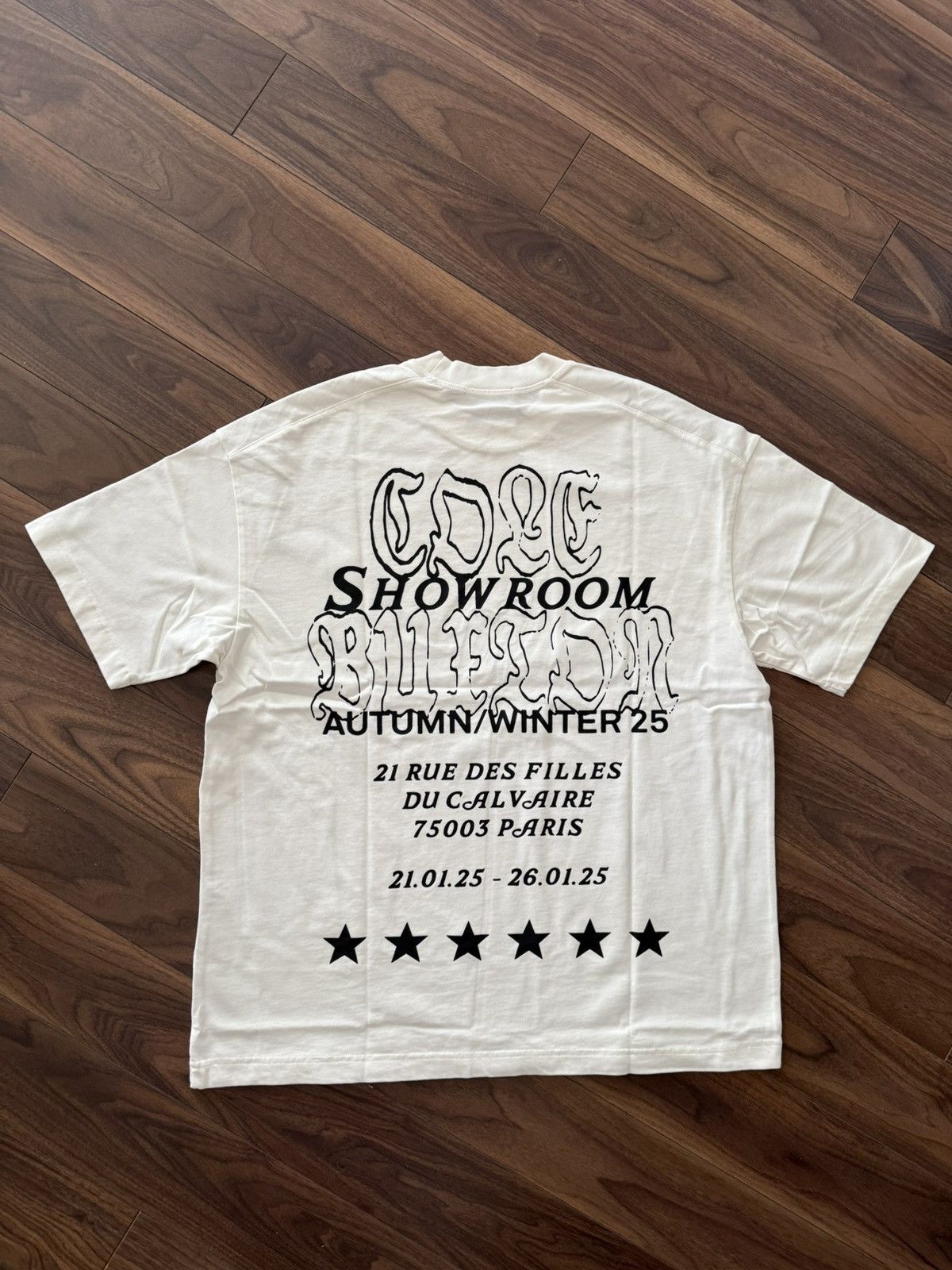 Cole Buxton Cole Buxton ShowRoom Paris Oversize Tshirt Tee Size US L / EU 52-54 / 3 - 1 Thumbnail