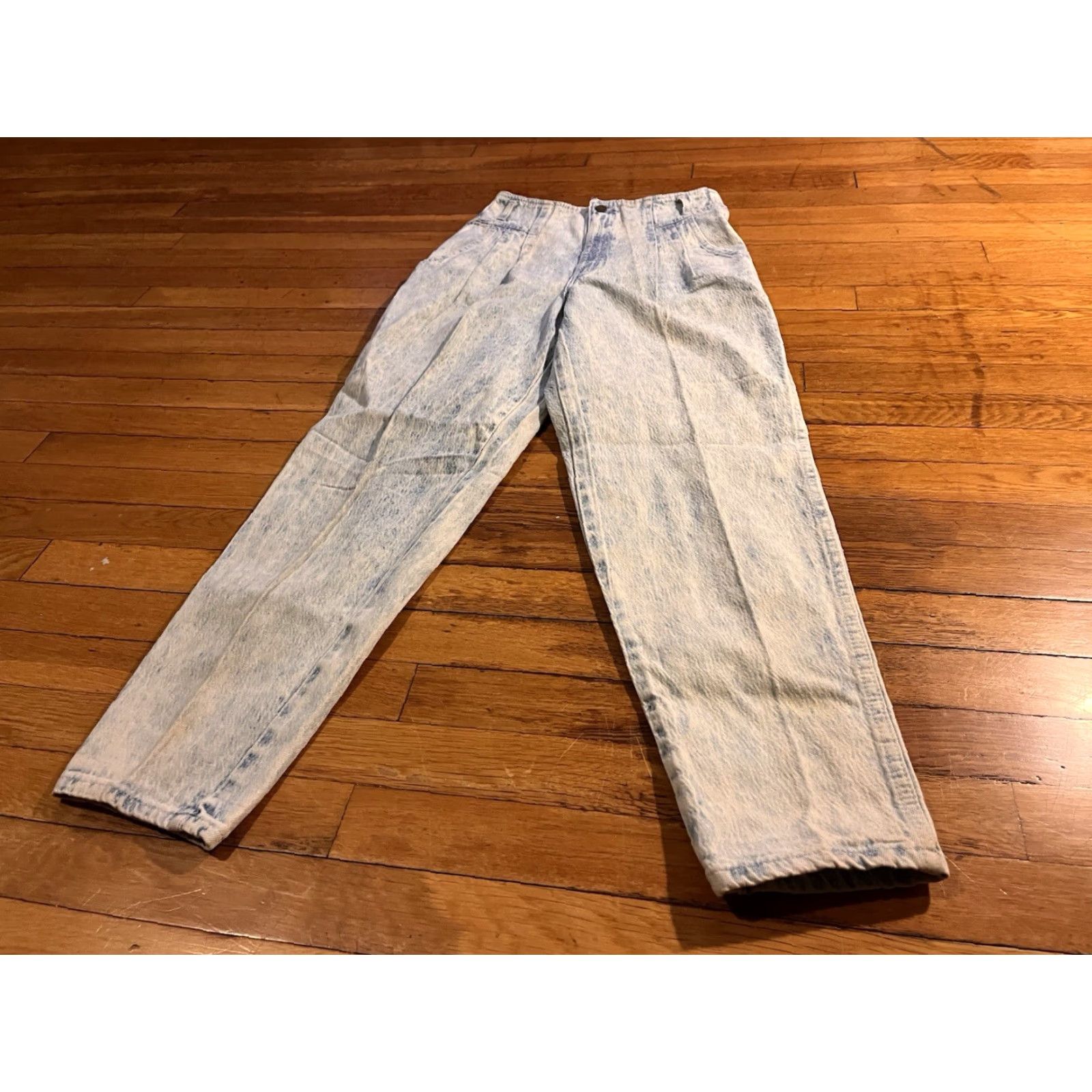 Vintage VINTAGE Chic Calgary High Waist Mom Jeans 27W 29L Blue Acid Wash Juniors 13 80s USA Womens Jeans Size 34" / US 12 / IT 48 - 2 Thumbnail