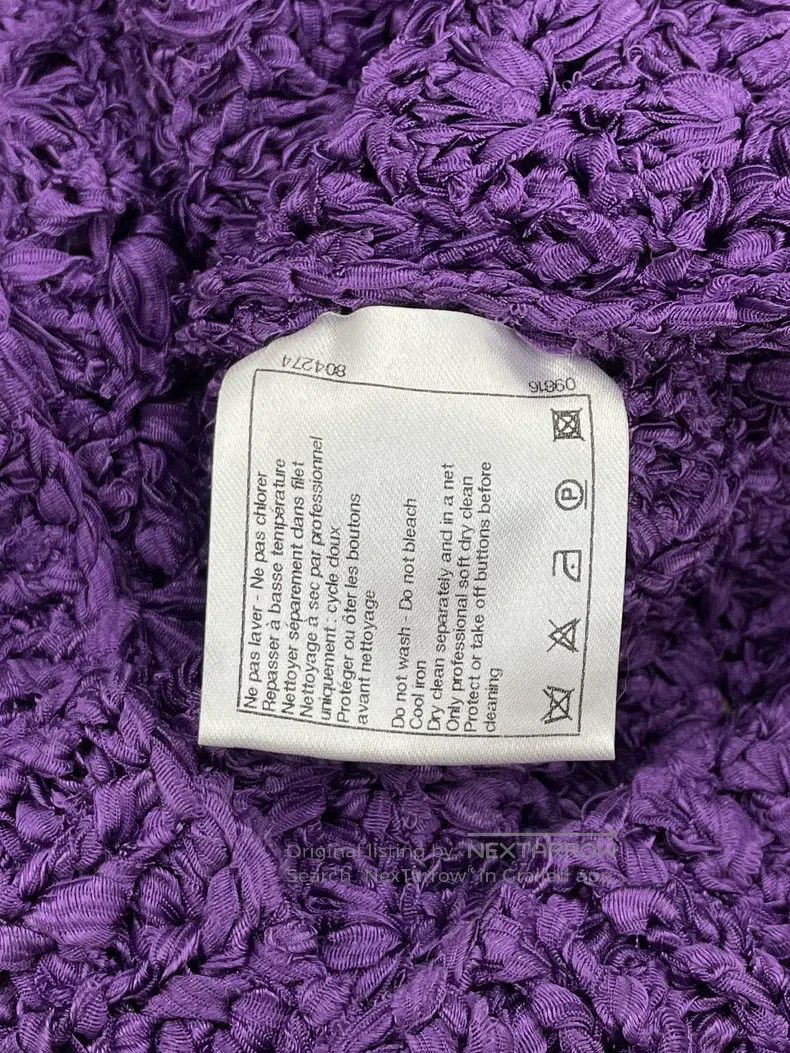 Chanel Chanel Purple hollow knitted top with long sleeves Size XS / US 0-2 / IT 36-38 - 5 Thumbnail