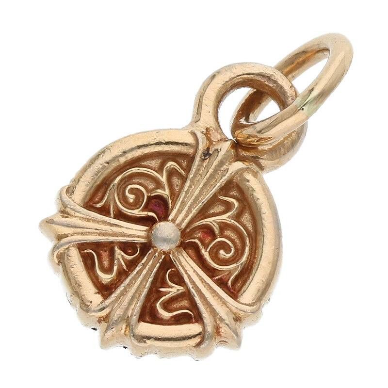 image of Chrome Hearts 22K Peace Sign in Gold, Men's