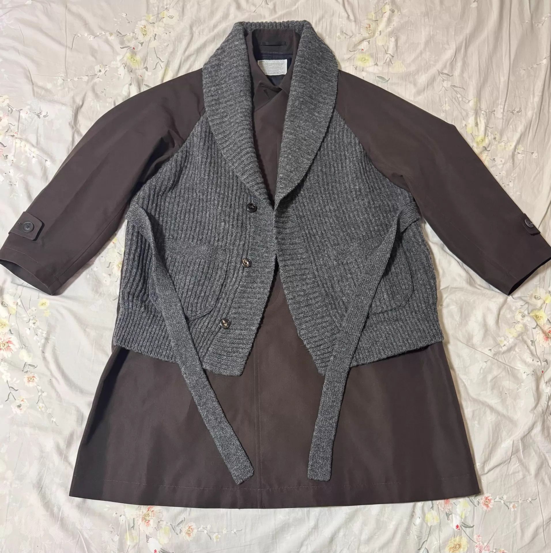 Kolor Kolor 20AW Wool Knit Brown Coat S Near Mint Size US S / EU 44-46 / 1 - 1 Thumbnail