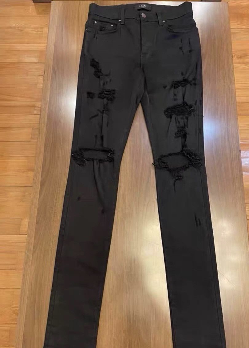 Amiri Amiri double-knee shotgun denim jeans Size US 29 - 1 Thumbnail