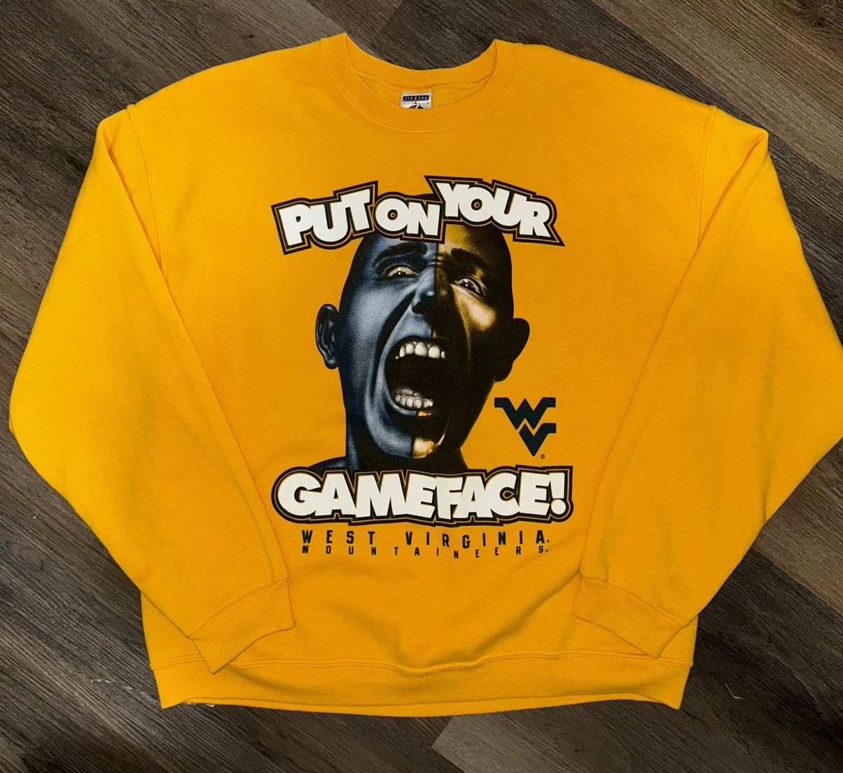 Jerzees Vintage WVU Mountaineers Graphic Crewneck Size US L / EU 52-54 / 3 - 2 Thumbnail
