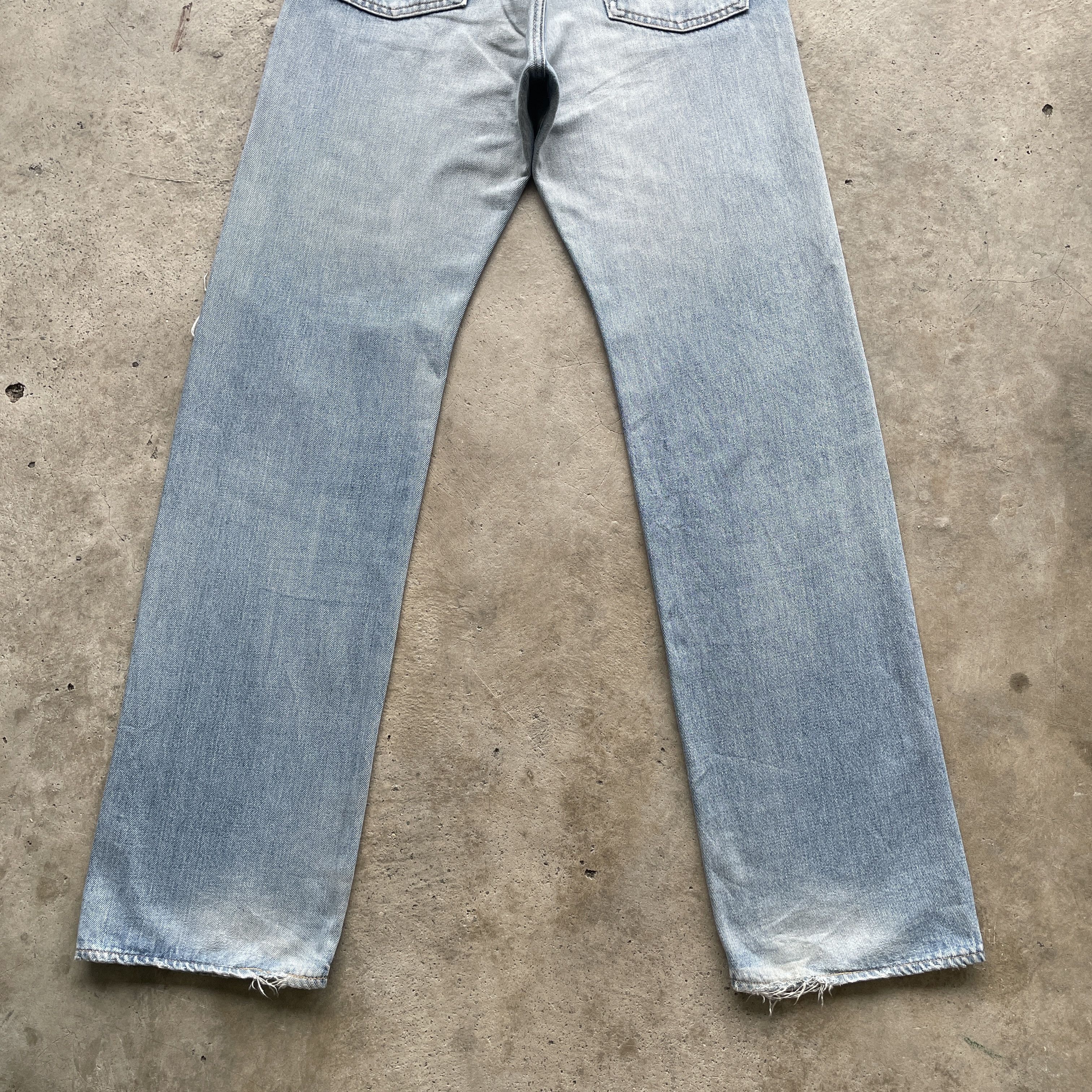 Edwin × Japanese Brand × Jean W30 VINTAGE EDWIN 505 FADED DENIM DISTRESSED JEANS PANTS Size US 30 / EU 46 - 10 Thumbnail