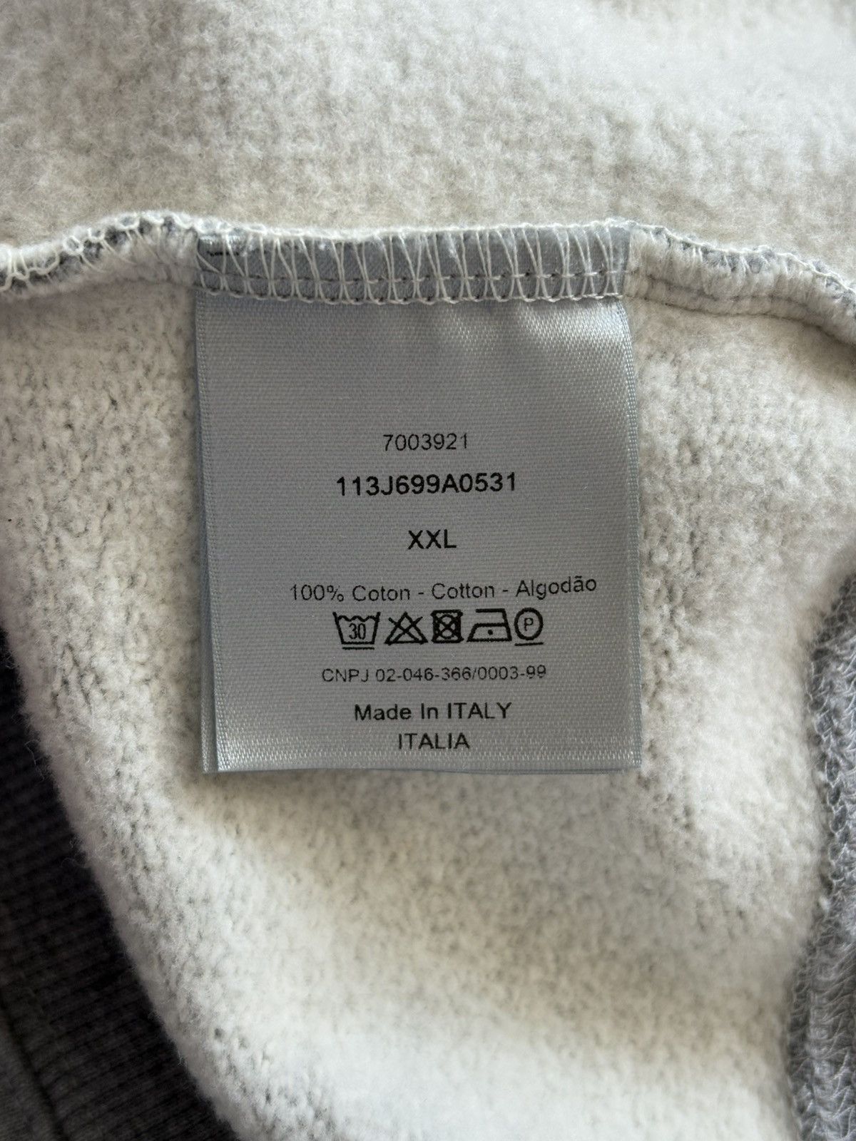 Dior Christian Dior “CD” Gray Crewneck Size US XXL / EU 58 / 5 - 4 Thumbnail