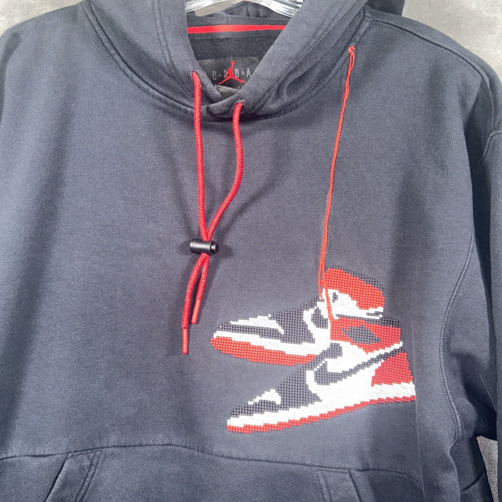 Jordan Brand Air Jordan Hoodie Mens M Black Retro Jumpman Nike Pullover Hooded Sweatshirt Size US M / EU 48-50 / 2 - 2 Thumbnail