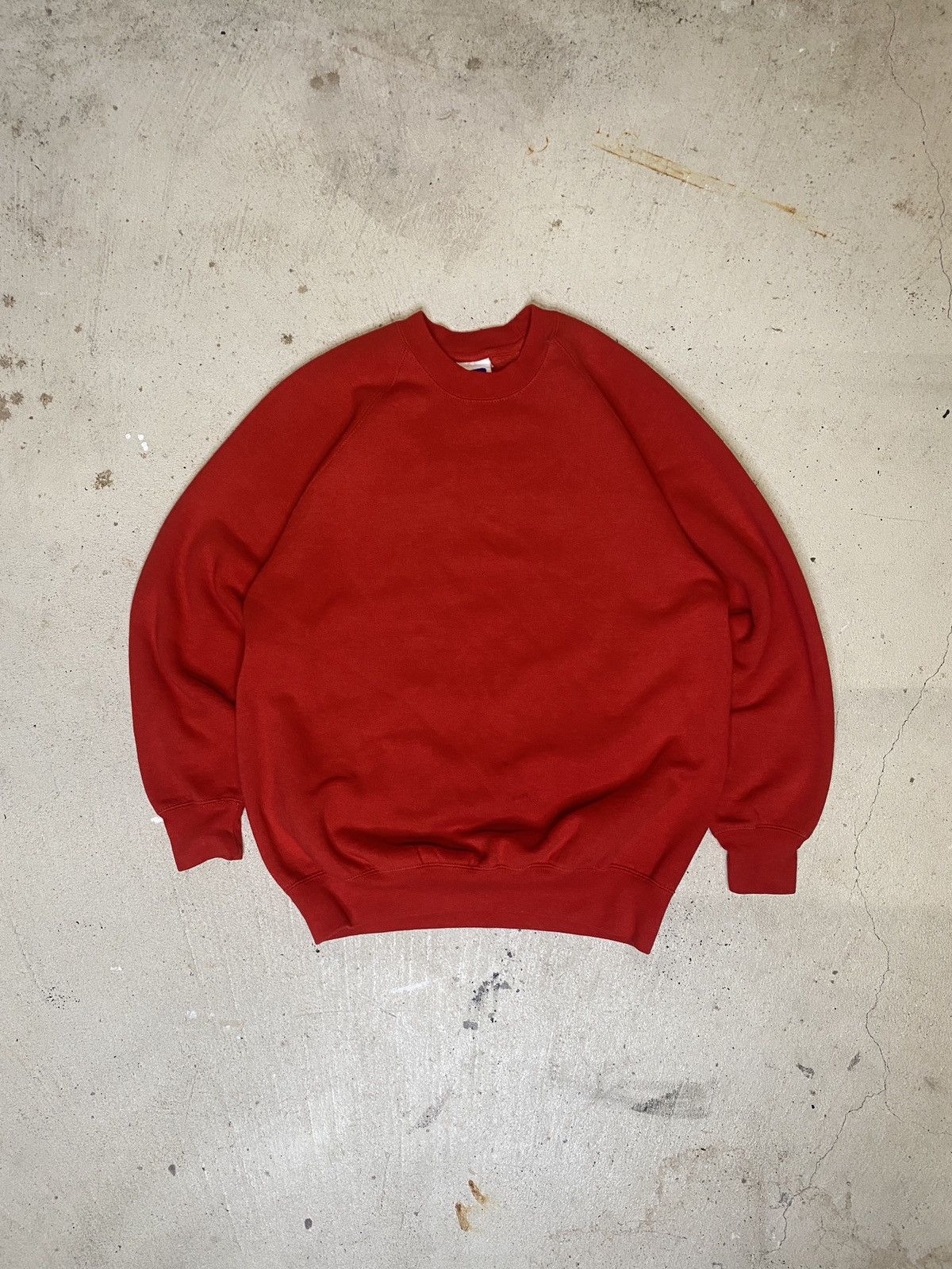 Russell Athletic × Vintage Vintage 90s red Russel blank crewneck Size US M / EU 48-50 / 2 - 1 Thumbnail