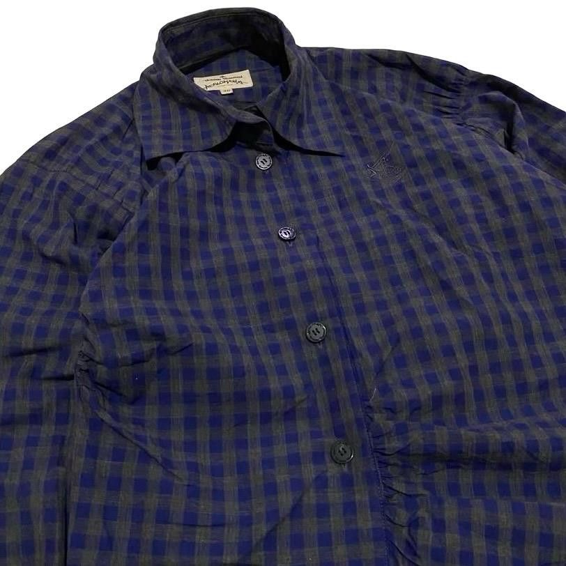Designer × Vivienne Westwood 💥Vivienne Westwood Anglomania Checkered Asymetric Shirt Size XS / US 0-2 / IT 36-38 - 2 Thumbnail