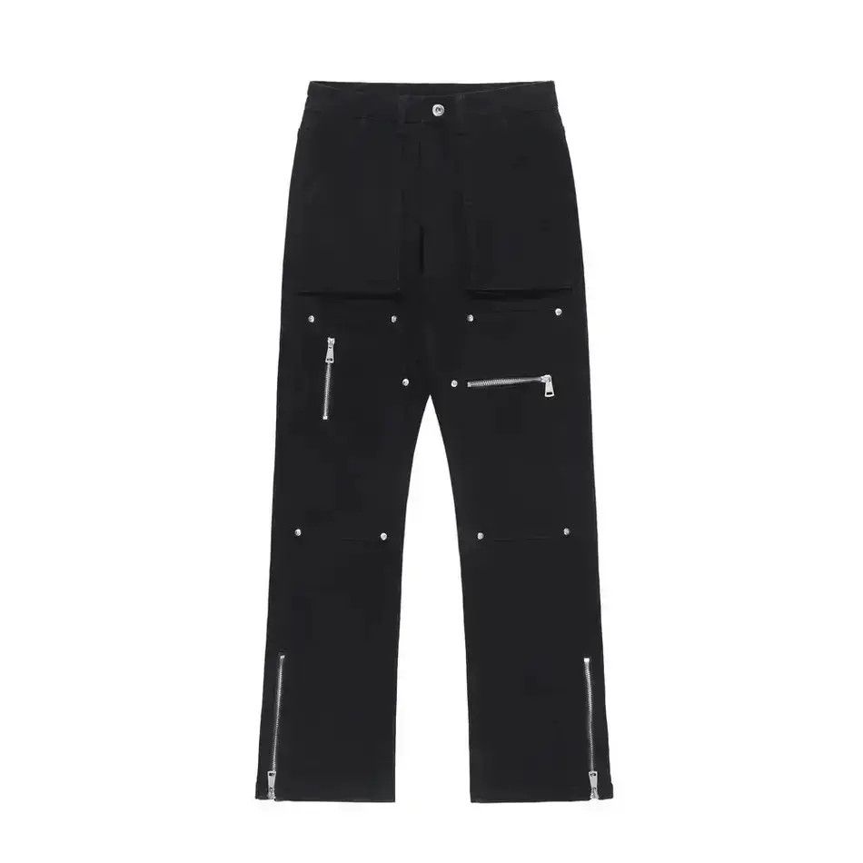 Japanese Brand Straight leg micro flared zippered jeans Size US 32 / EU 48 - 6 Thumbnail