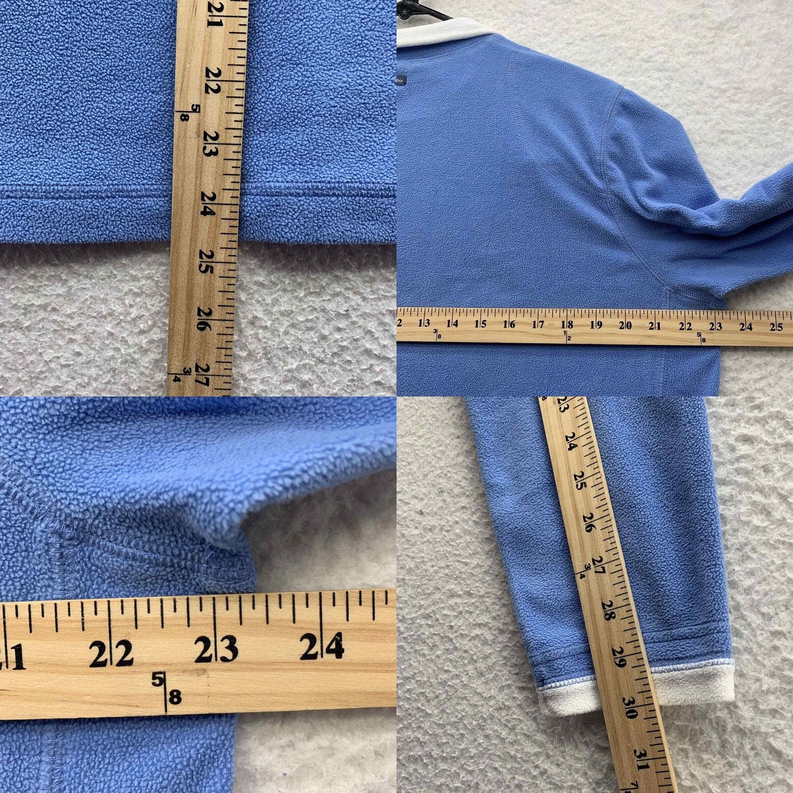 Vintage Columbia Fleece Jacket Womens XL Blue 1/4 Zip Lightweight Hiking Outdoors Size XL / US 12-14 / IT 48-50 - 8 Thumbnail