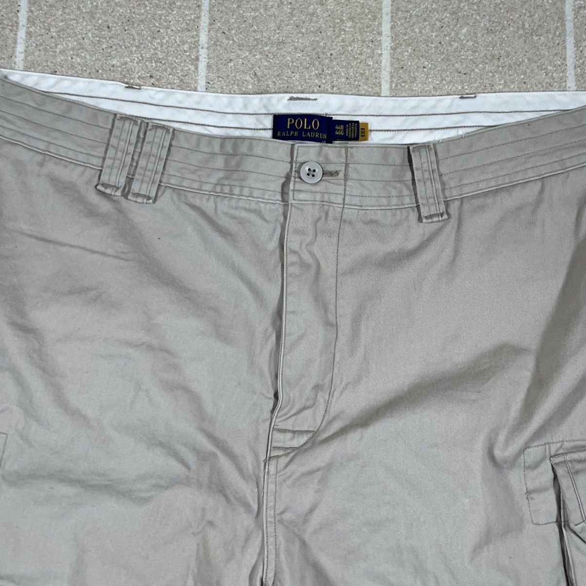 Polo Ralph Lauren POLO RALPH LAUREN Mens Cargo Shorts Beige 46B Military Size US 44 / EU 60 - 2 Thumbnail
