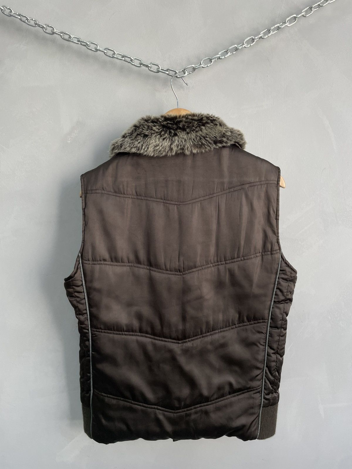 If Six Was Nine Rare fur collar jacket if six was nine jacket vest 90s y2k Size US L / EU 52-54 / 3 - 8 Thumbnail