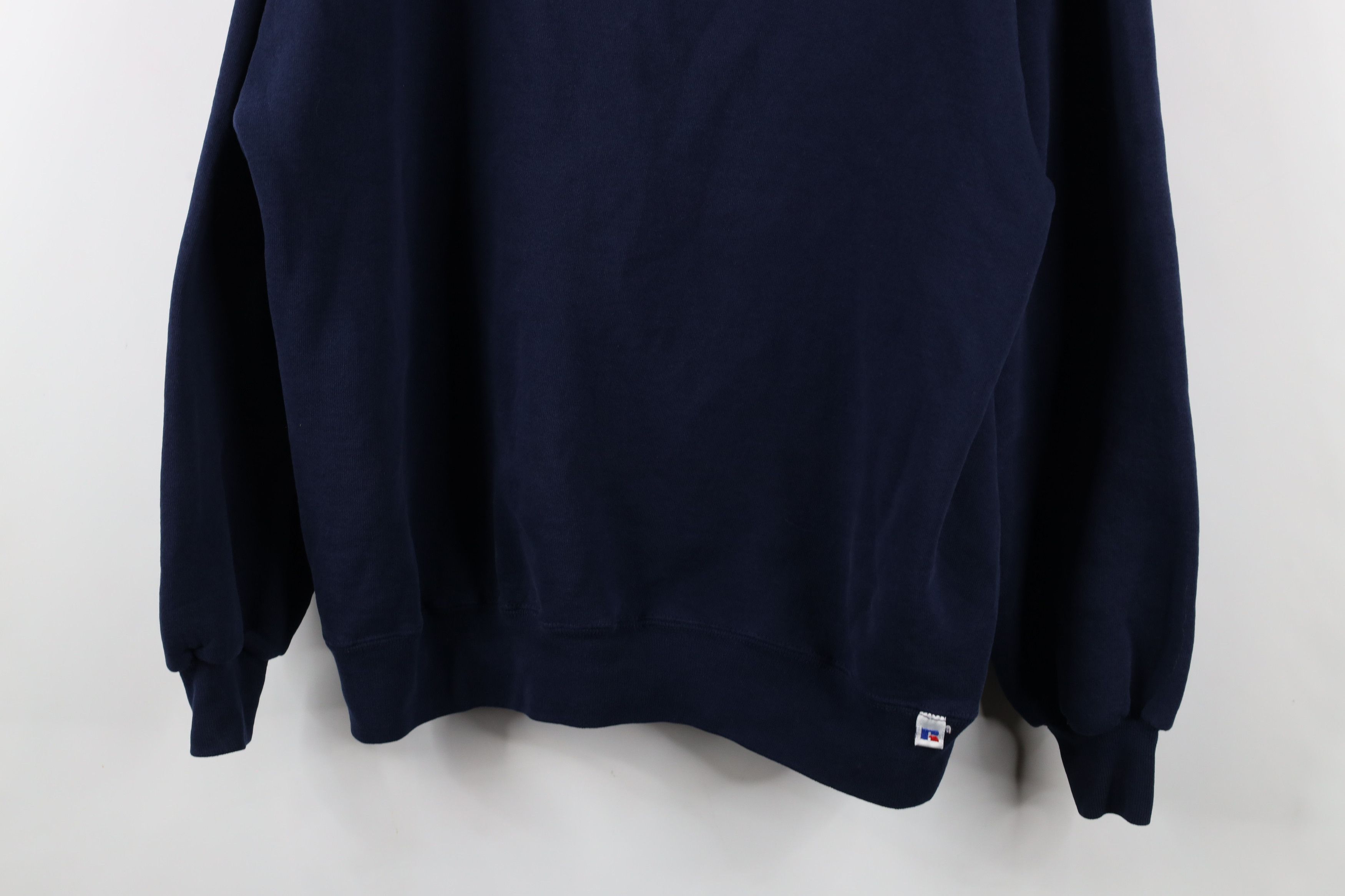Russell Athletic × Vintage Vintage 90s Russell Athletic Crewneck Sweatshirt Blue USA Size US XXL / EU 58 / 5 - 3 Thumbnail