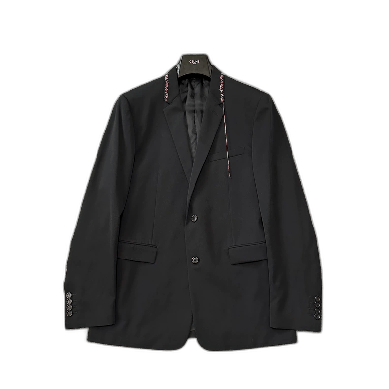 Dior × Hedi Slimane Dior Homme SS06 Tuxedo Tail Wool Blazer