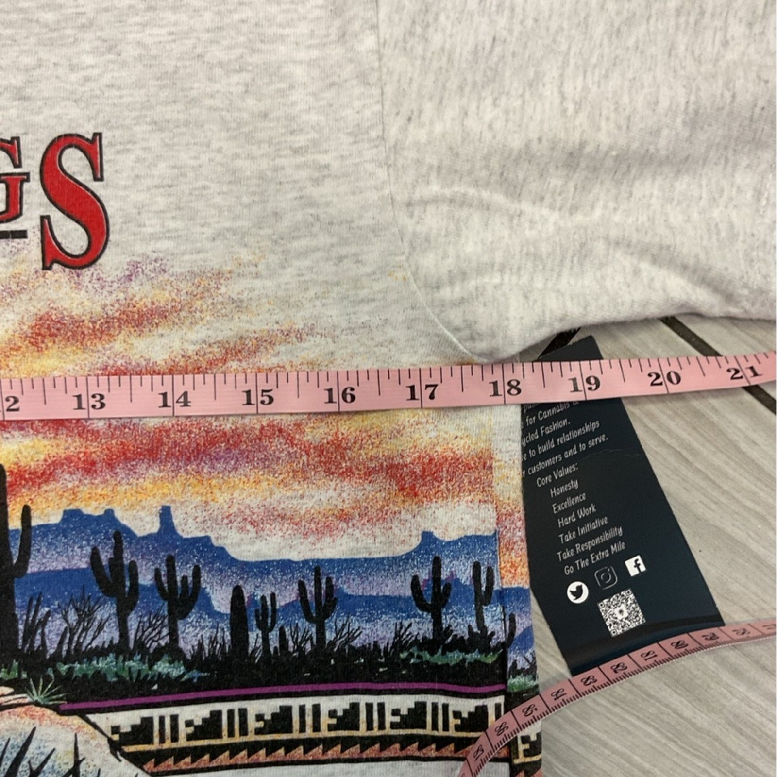 Delta Vintage 90s DeltaPalm Springs California Western T-Shirt Size US S / EU 44-46 / 1 - 7 Thumbnail