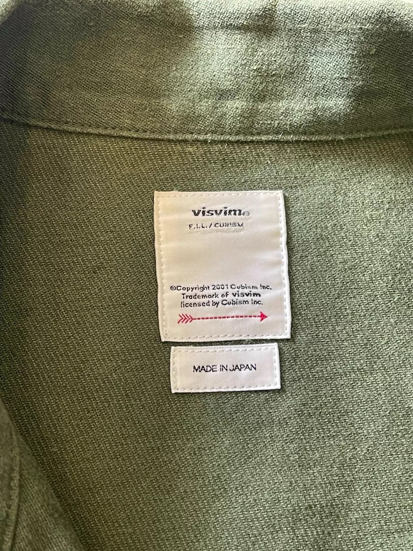 Visvim VISVIM 22SS CARDWELL L/S Olive 3 Wool-Linen Military Work Shirt Size US L / EU 52-54 / 3 - 8 Thumbnail