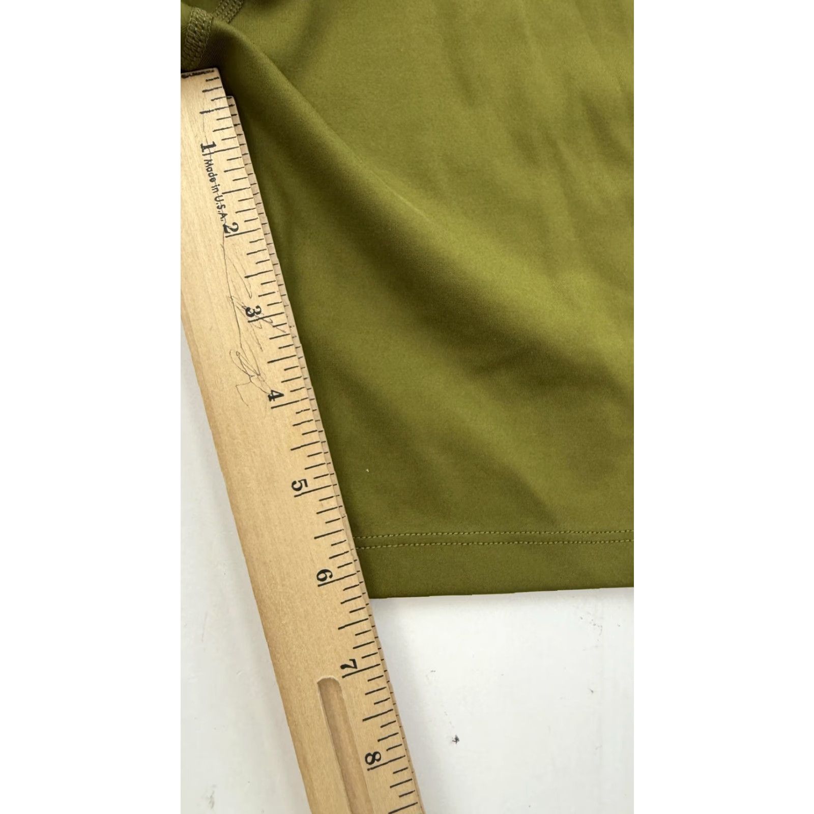 Nike Nike Shorts Womens Small Olive High Rise Compression Dri-Fit Bike Size 28" / US 6 / IT 42 - 7 Thumbnail