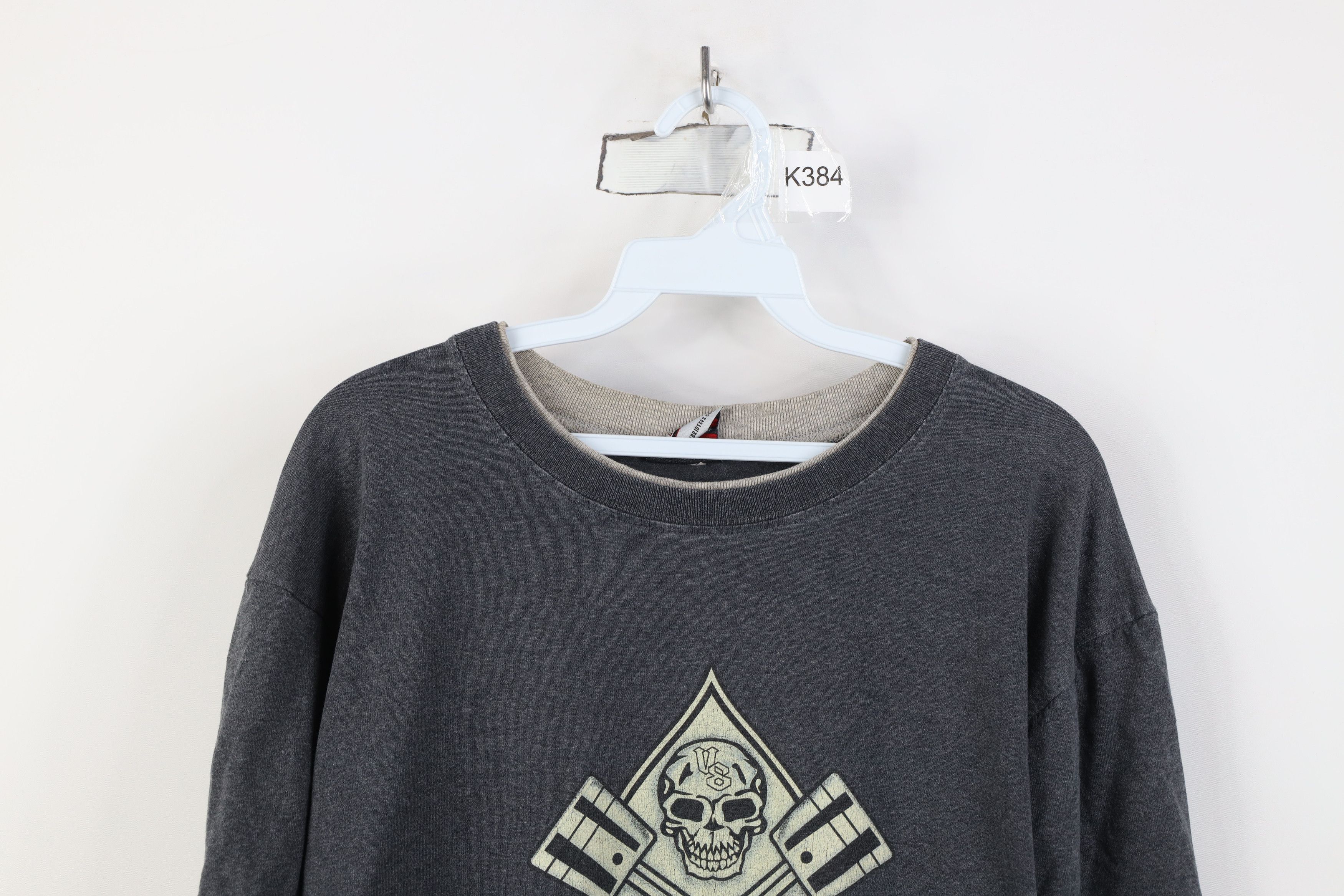 Vintage Vintage Y2K Streetwear Thermal Knit Long Sleeve T-Shirt Size US M / EU 48-50 / 2 - 2 Thumbnail