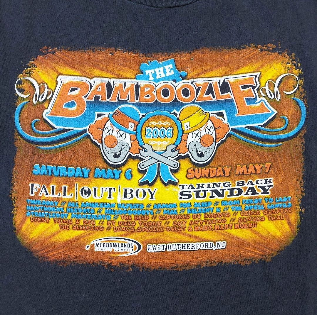 Band Tees VTG 2006 The Bamboozle Taking Back Sunday Fall Out Boy TEE Size US S / EU 44-46 / 1 - 4 Thumbnail