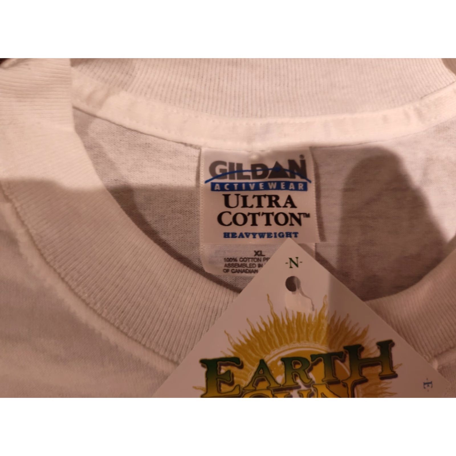 Vintage Earth Sun Moon Trading T-Shirt Men XL White Garden Gardening NWT Size US XL / EU 56 / 4 - 7 Thumbnail