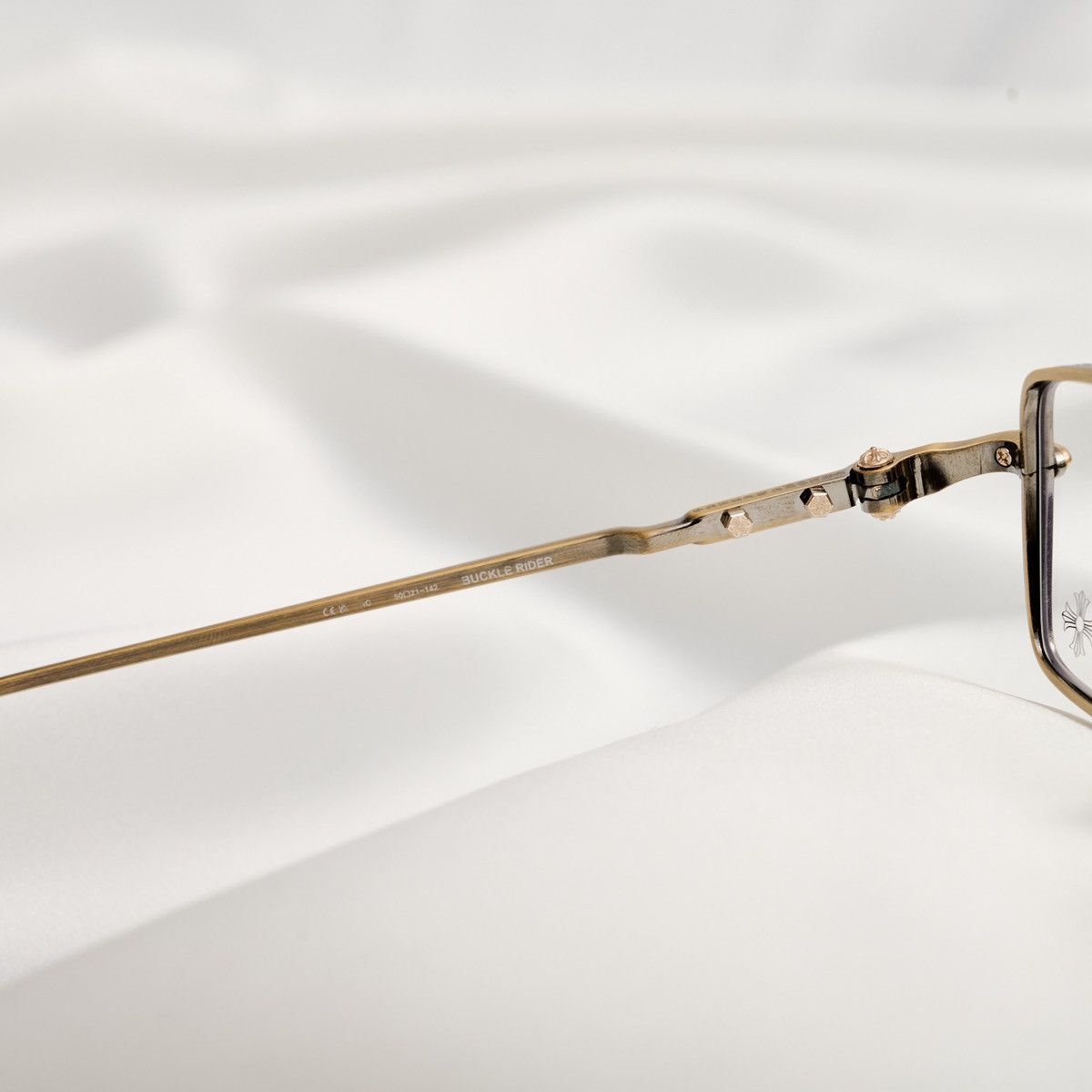 Chrome Hearts CHROME HEARTS BUCKLE RIDER ANTIQUE GOLD GLASSES Size ONE SIZE - 5 Thumbnail