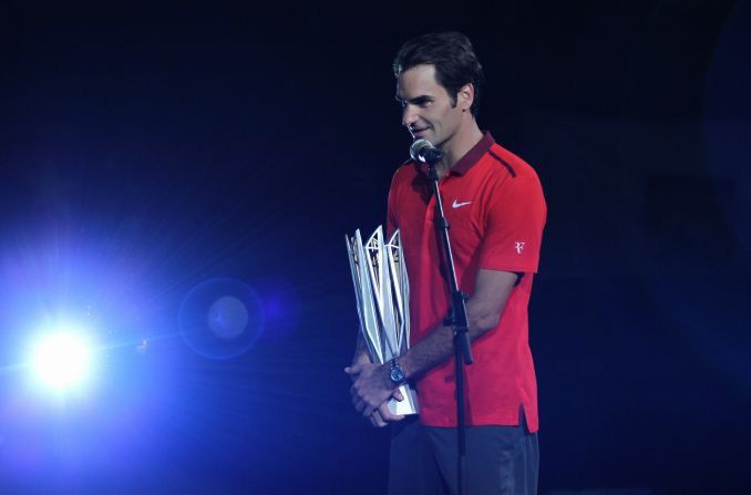 Nike Nike Roger Federer RF2014 Shanghai Basel ATP Finals Polo L Size US L / EU 52-54 / 3 - 3 Thumbnail