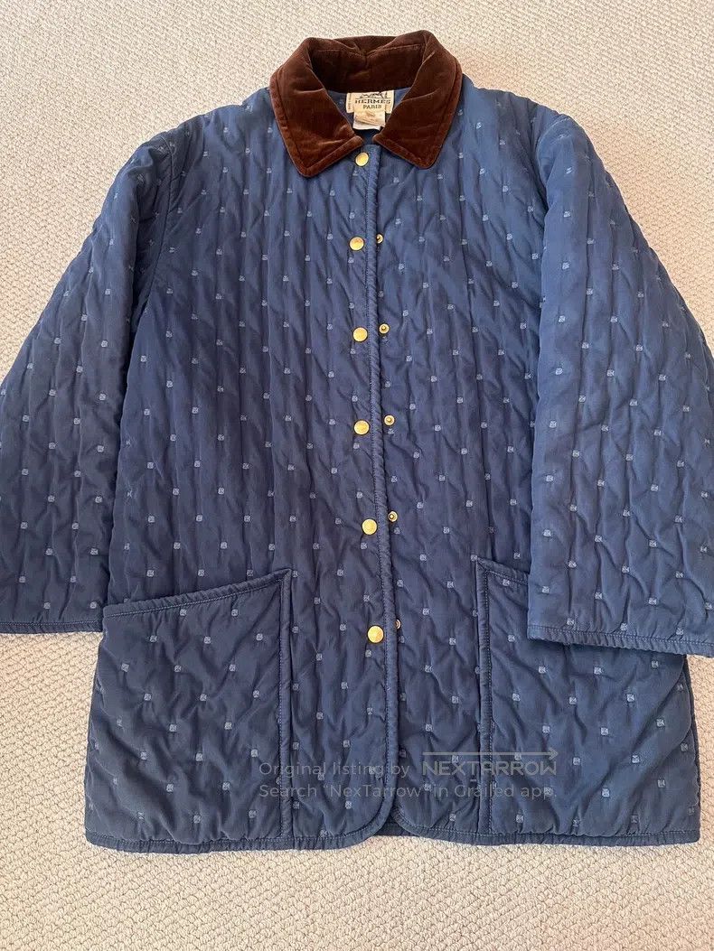 Hermes Hermes Vintage H-shaped padded quilted jacket with all-ove Size XS / US 0-2 / IT 36-38 - 1 Thumbnail