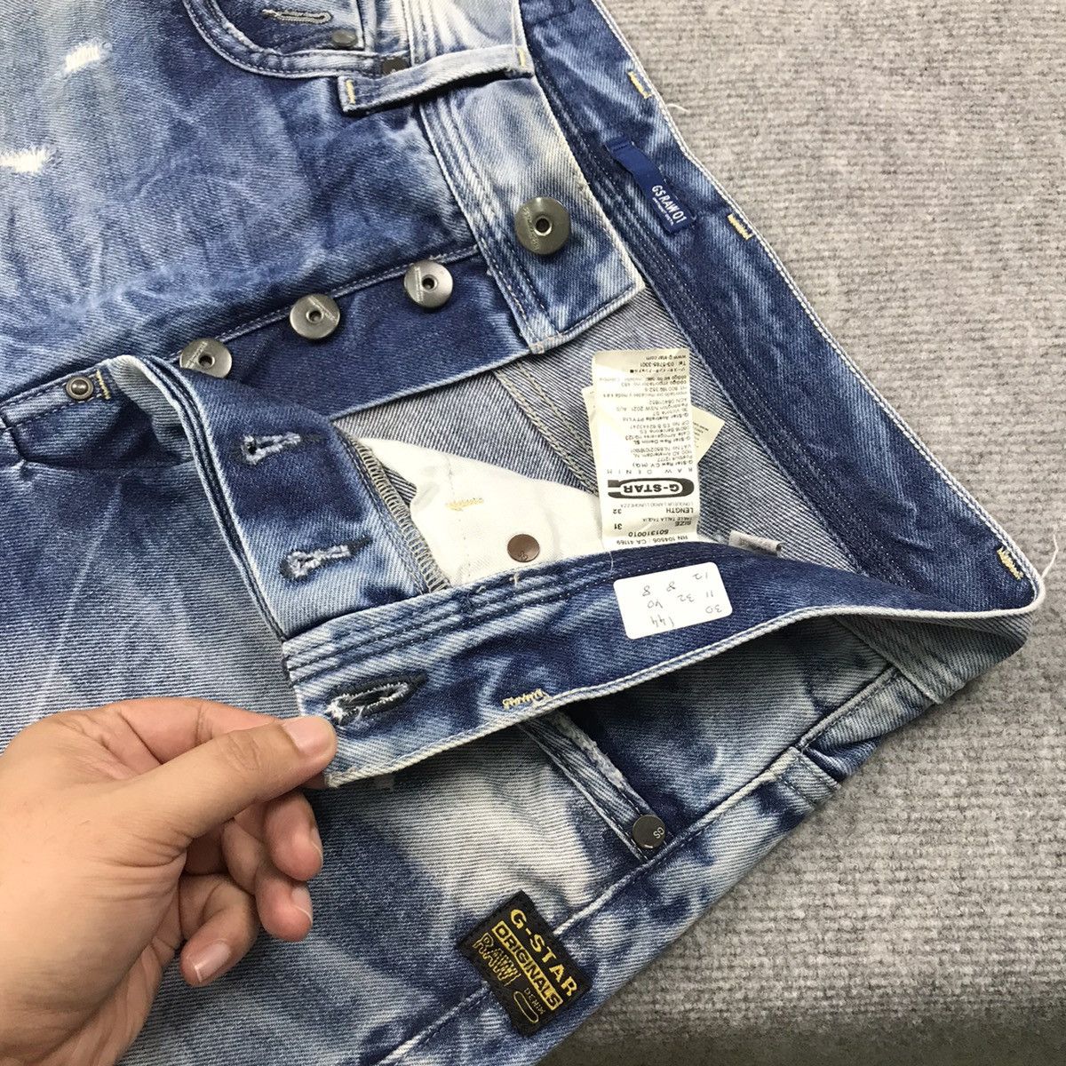 G-Star × Japanese Brand G STAR RAW DENIM BLUE FADED DENIM PANTS 144 Size US 30 / EU 46 - 16 Thumbnail