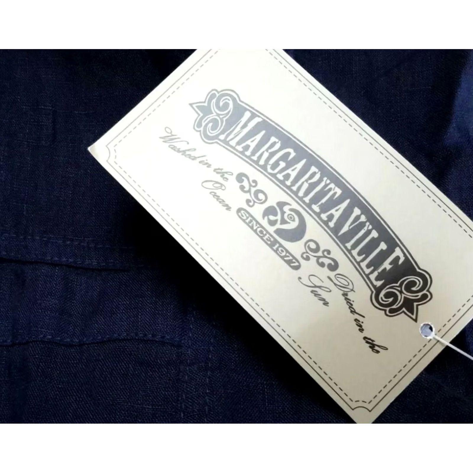 Vintage Margaritaville Blouse Women's Small Navy Blue Linen Sleeveless Button Front Casual Shirt Jewelry Pockets Regular Size S / US 4 / IT 40 - 6 Thumbnail
