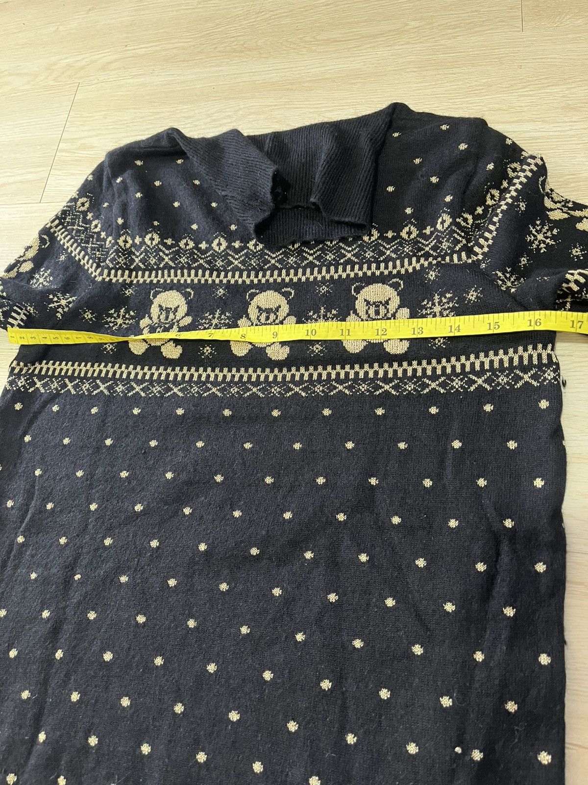 Hysteric Glamour 90s Hysteric Glamour Knit Turtleneck Bear Sweater Size ONE SIZE - 9 Thumbnail