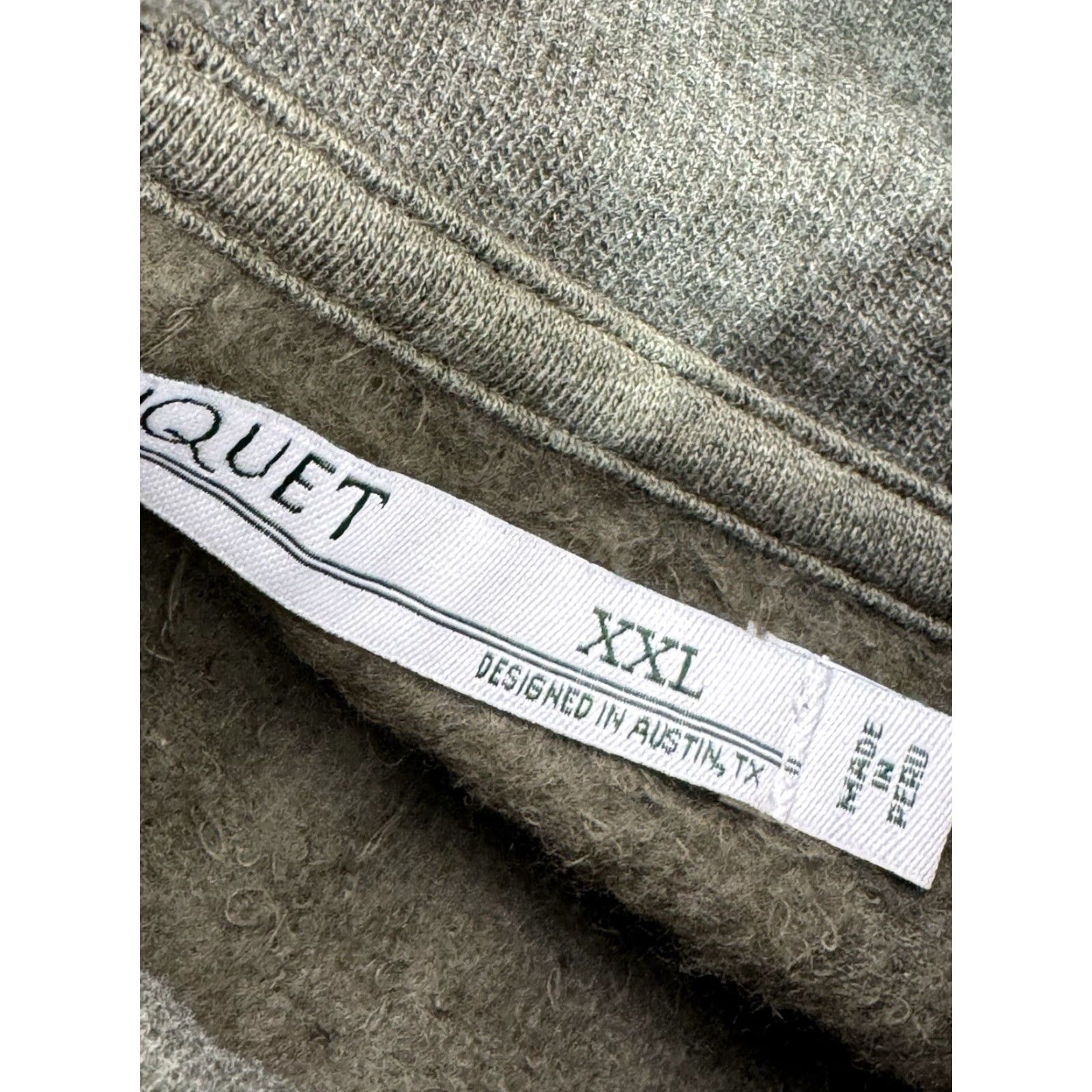 Vintage Criquet Austin - NEW w TAG - Fleece 1/4 Zip Pullover Mens 2XL Olive Green Sweater Jacket Size US XXL / EU 58 / 5 - 6 Thumbnail