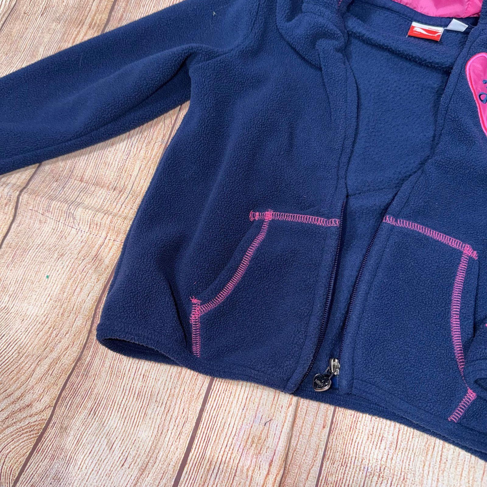 Puma Puma Girls' Fleece Hoodie with Heart Detail Size 5 Size ONE SIZE - 4 Thumbnail