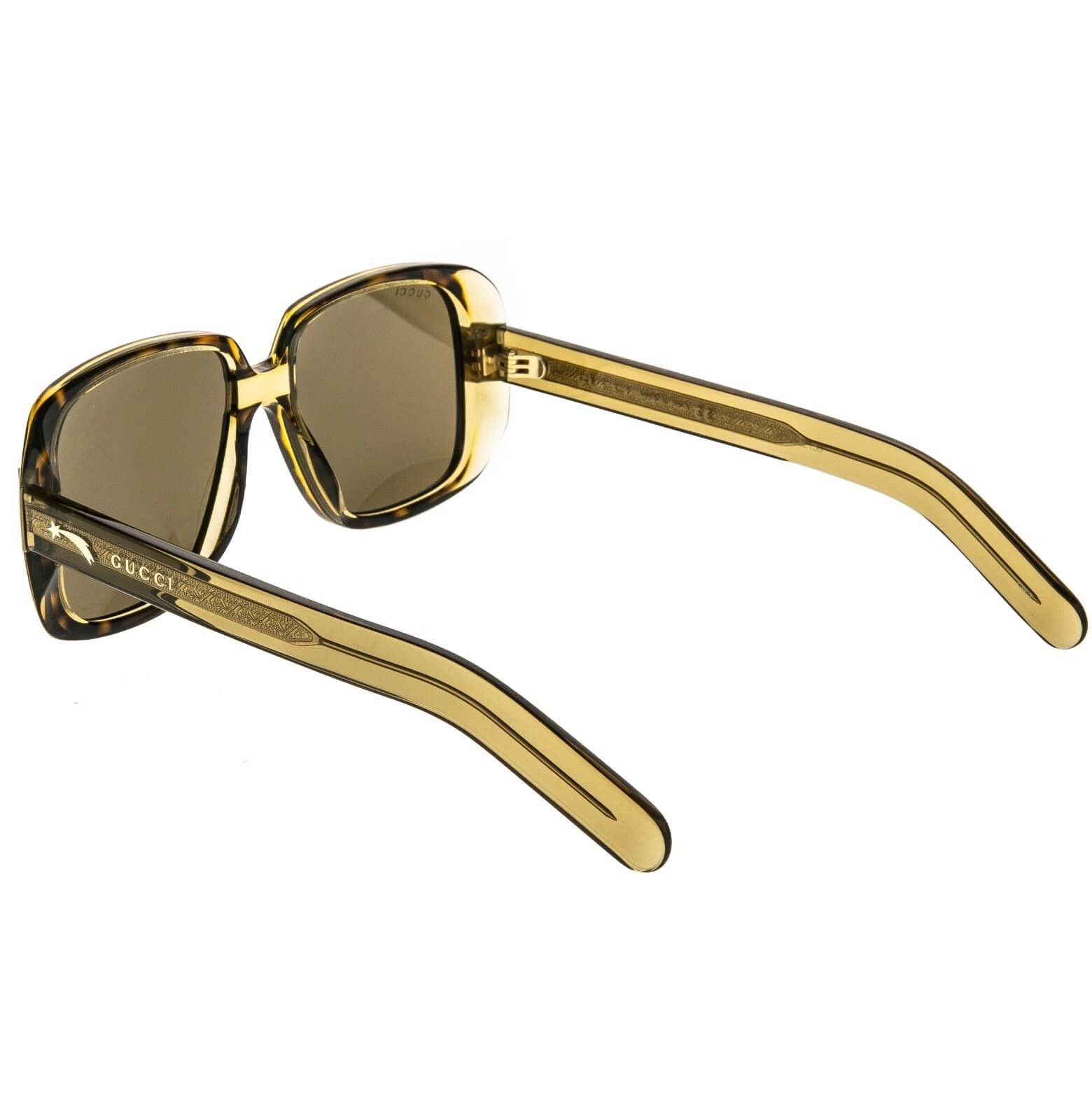Gucci GUCCI 0318 Brown Honey Retro Falling Sunglasses GG0318S 002 Size ONE SIZE - 10 Thumbnail