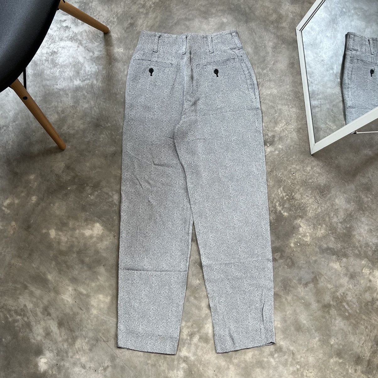 Issey Miyake Vintage Issey Miyake Micro Texture Trousers Size 30" / US 8 / IT 44 - 2 Thumbnail