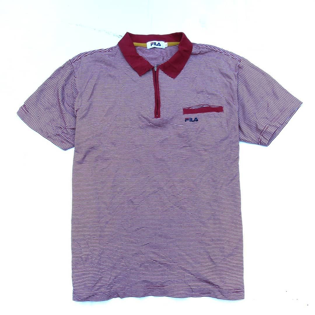 Fila Fila Stripes Polo Shirt red collar stripes Half Zipper Size Size US M / EU 48-50 / 2 - 1 Preview